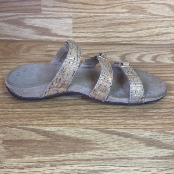 Vionic Aubrey Strap Sandals Shoes Women’s US Size 9 Brown Cork Orthotic - Picture 7 of 12